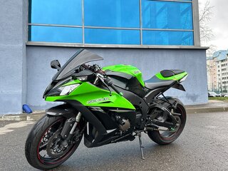 2011 Kawasaki ZX-10R Ninja, зелёный, 900000 рублей, вид 2