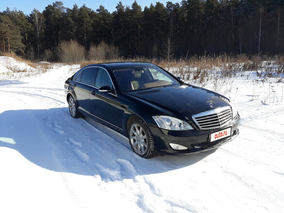 2007 Mercedes-Benz S-Класс 350 Long V (W221), чёрный, 999000 рублей