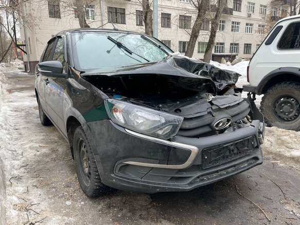 2023 Lada (ВАЗ) Granta I Рестайлинг, чёрный - вид 9