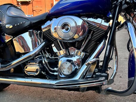 2001 Harley-Davidson Heritage, синий, 540000 рублей, вид 2
