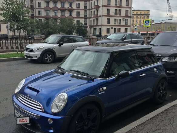 2005 Mini Hatch Cooper S I (R50), синий - вид 4