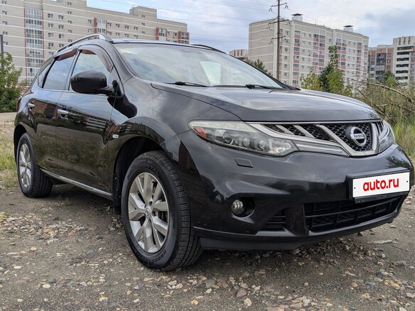 2012 Nissan Murano II (Z51) Рестайлинг 2, чёрный - вид 1