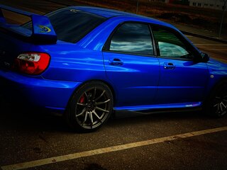 2005 Subaru Impreza WRX II Рестайлинг 1, синий, 1150000 рублей, вид 1