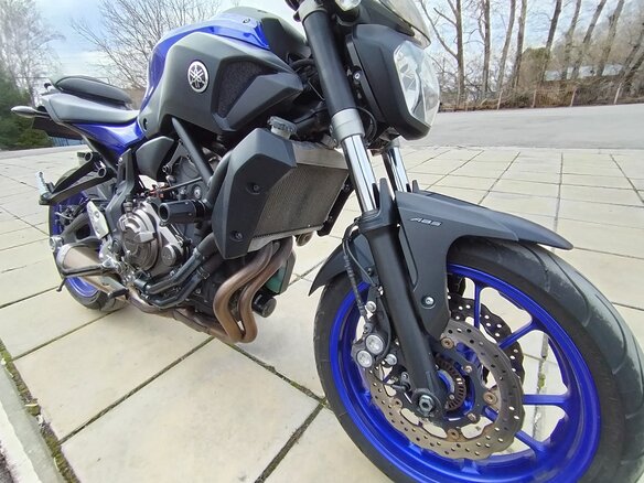 2017 Yamaha MT-07 (FZ-07), синий, 730000 рублей - вид 16