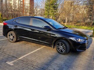 2016 Hyundai Elantra VI (AD), чёрный, 1680000 рублей, вид 3