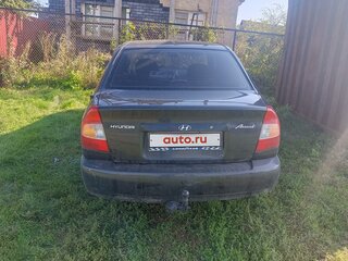 2005 Hyundai Accent ТагАЗ II, чёрный, 305000 рублей, вид 4