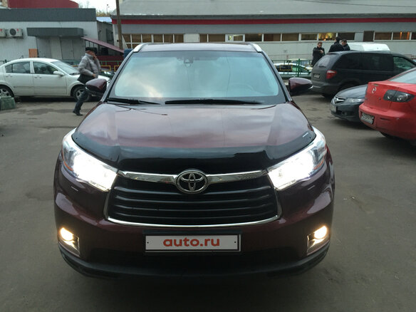 2014 Toyota Highlander III (XU50), пурпурный