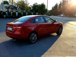 2016 Lada (ВАЗ) Vesta I, красный, 500000 рублей, вид 2