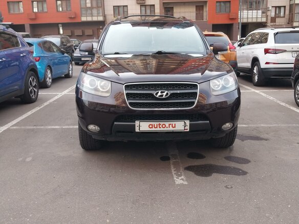 2008 Hyundai Santa Fe II, пурпурный, 1300000 рублей - вид 2