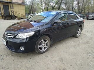 2013 Toyota Corolla X (E140, E150) Рестайлинг, чёрный, 1300000 рублей, вид 1