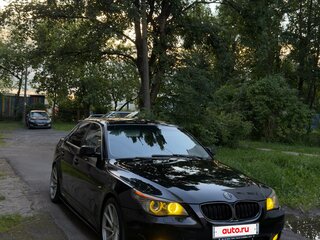 2008 BMW 5 серии 520d V (E60/E61) Рестайлинг, чёрный, 1050000 рублей, вид 2