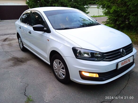 2018 Volkswagen Polo V Рестайлинг, белый - вид 4