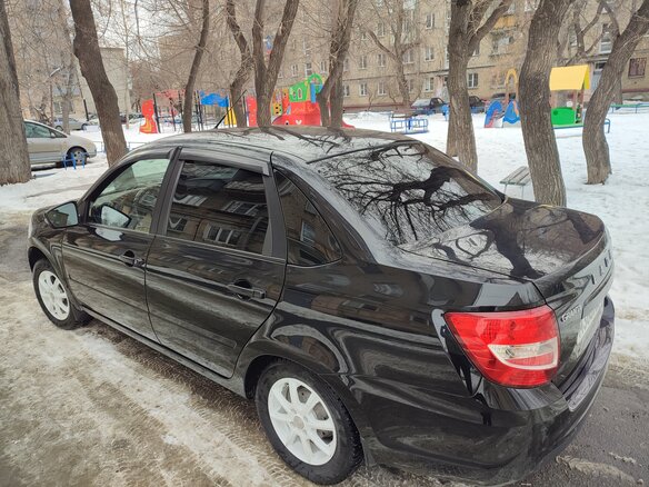 2022 Lada (ВАЗ) Granta I Рестайлинг, чёрный, 850000 рублей - вид 5