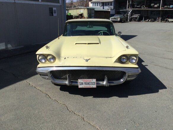 1957 Ford Thunderbird I, жёлтый - вид 2