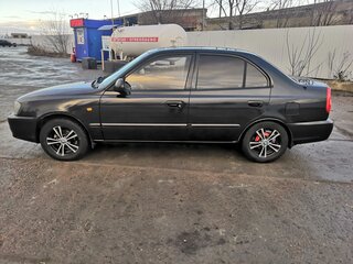 2008 Hyundai Accent ТагАЗ II, чёрный, 430000 рублей, вид 3
