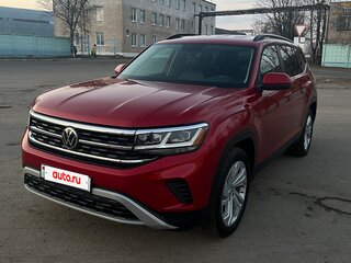 2021 Volkswagen Atlas I Рестайлинг, красный, 2340000 рублей, вид 3