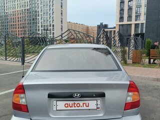 2008 Hyundai Accent ТагАЗ II, серебристый, 620000 рублей, вид 2