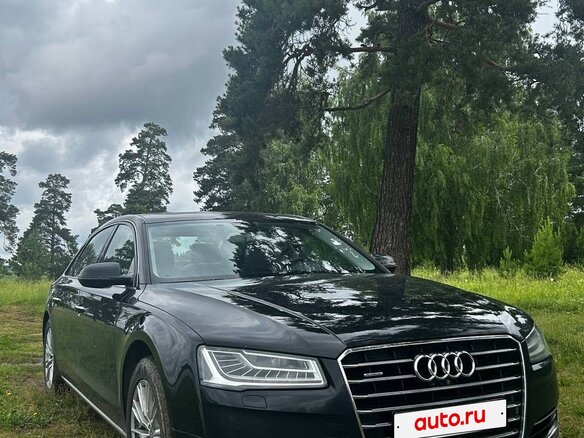 2015 Audi A8 Long III (D4) Рестайлинг, чёрный, 3750000 рублей
