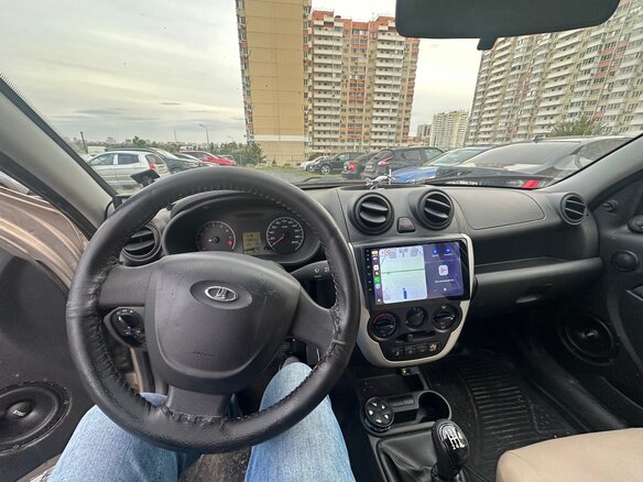 2013 Lada (ВАЗ) Granta I, бежевый, 365000 рублей - вид 5