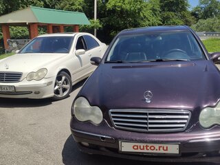 2001 Mercedes-Benz C-Класс 240 II (W203), фиолетовый, 350000 рублей, вид 3