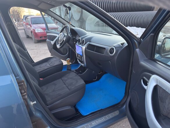 2013 Renault Logan I Рестайлинг, синий, 465000 рублей - вид 9