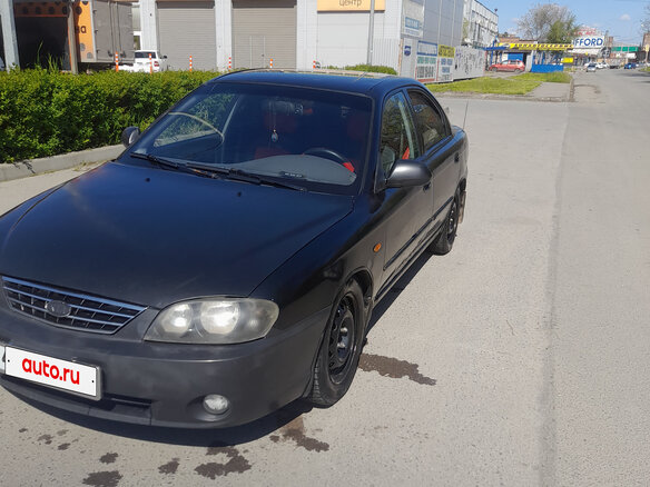 2008 Kia Spectra I Рестайлинг 2, чёрный