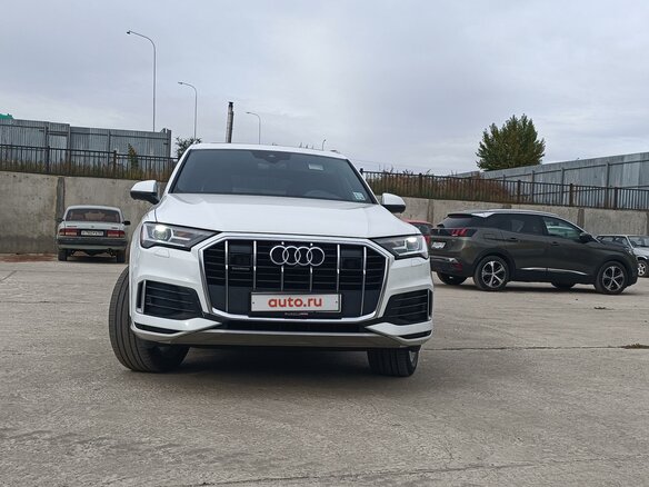2021 Audi Q7 45 TFSI II (4M) Рестайлинг, белый, 6200000 рублей - вид 7
