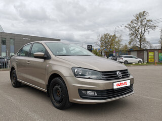 2015 Volkswagen Polo V Рестайлинг, бежевый, 1170000 рублей, вид 4