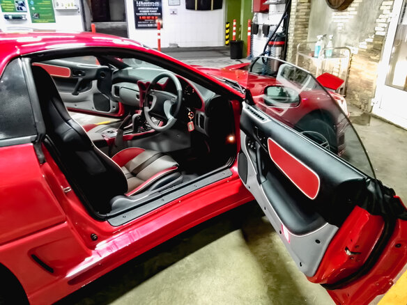 1992 Mitsubishi GTO I (Z16A), красный - вид 3