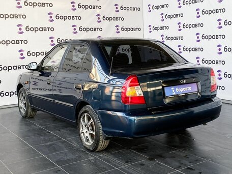 2008 Hyundai Accent ТагАЗ II, синий, 480000 рублей, вид 4