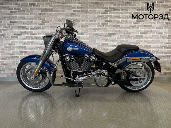 2022 Harley-Davidson Fat Boy, синий - вид 9