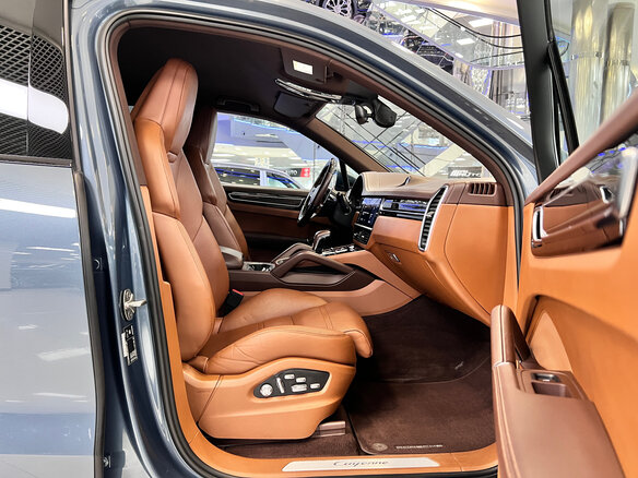 2018 Porsche Cayenne III, голубой - вид 26