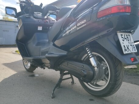 2009 Suzuki Burgman (SkyWave) 650, чёрный, 399999 рублей, вид 5