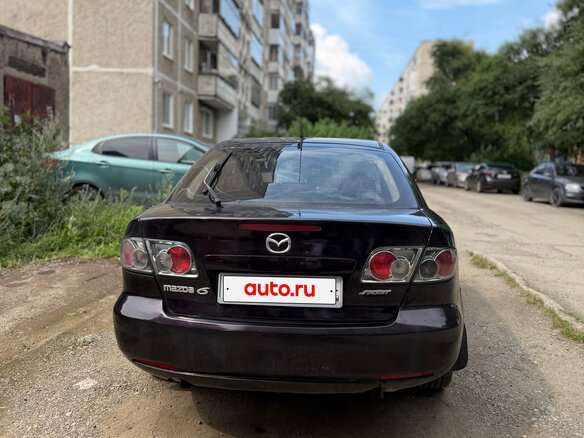 2005 Mazda 6 I (GG) Рестайлинг, красный, 430000 рублей - вид 4