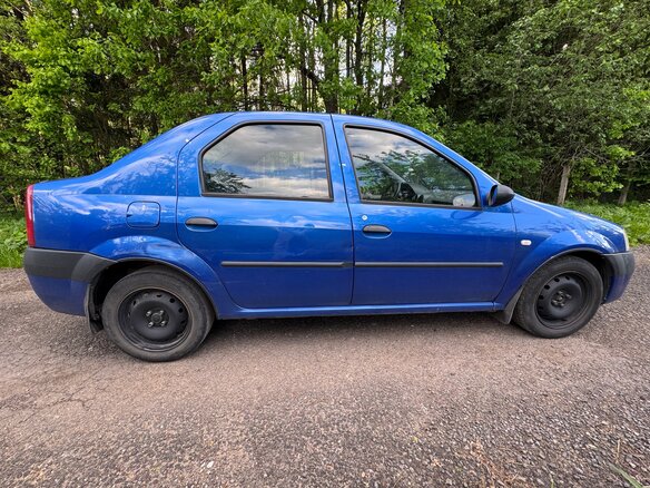 2005 Renault Logan I, синий - вид 4