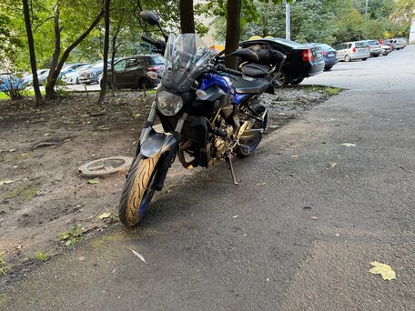 2017 Yamaha MT-07 (FZ-07), синий, 720000 рублей, вид 5