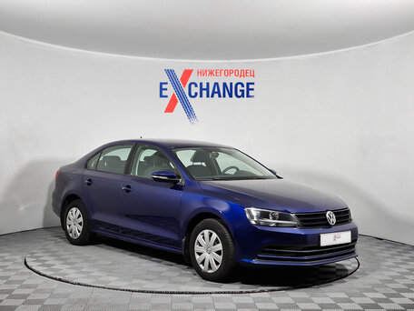 2015 Volkswagen Jetta VI Рестайлинг, синий, 846000 рублей, вид 2