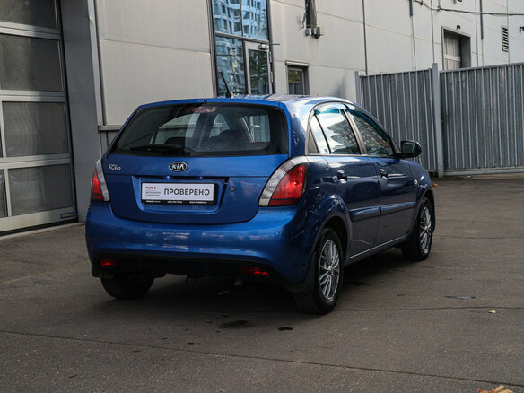 2011 Kia Rio II Рестайлинг, синий - вид 3