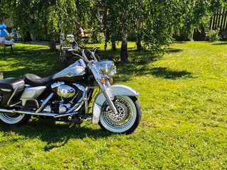 2003 Harley-Davidson Road King, серебристый, 750000 рублей, вид 4