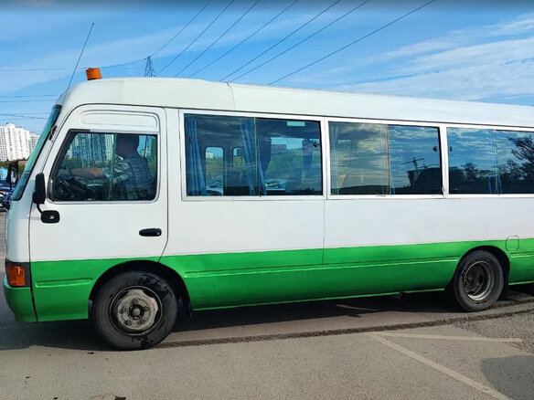 2003 Toyota Coaster, белый, 1650000 рублей - вид 1