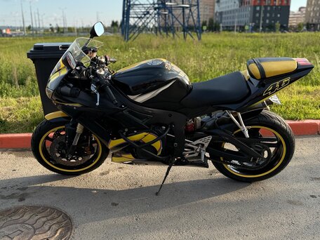 2005 Yamaha YZF-R6, жёлтый, 450000 рублей, вид 5