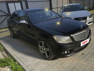 2007 Mercedes-Benz C-Класс 180 Kompressor III (W204), чёрный, 970000 рублей, вид 3