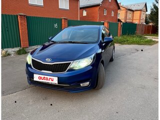2016 Kia Rio III Рестайлинг, синий, 1250000 рублей, вид 2