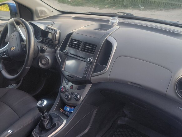 2012 Chevrolet Aveo II, синий, 530000 рублей - вид 5