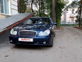 2006 Hyundai Sonata ТагАЗ IV (EF) Рестайлинг, синий, 460000 рублей, вид 1