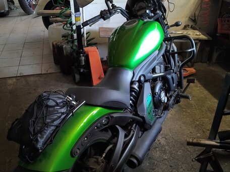 2015 Kawasaki EN650 Vulcan S, зелёный, 530000 рублей, вид 3