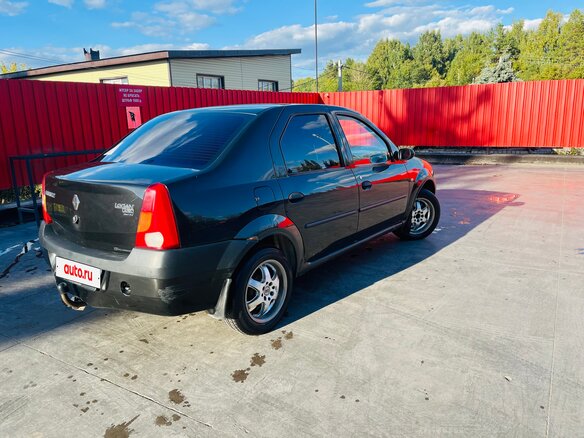 2009 Renault Logan I, чёрный, 370000 рублей - вид 1