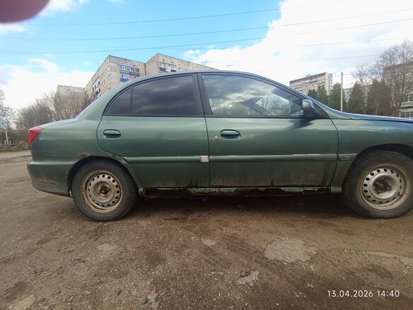 2001 Kia Rio I, зелёный, 210000 рублей - вид 3