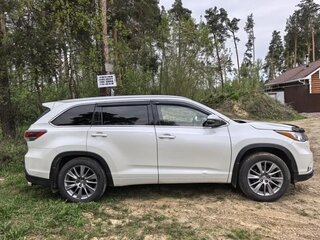 2015 Toyota Highlander III (XU50), белый, 2750000 рублей, вид 3
