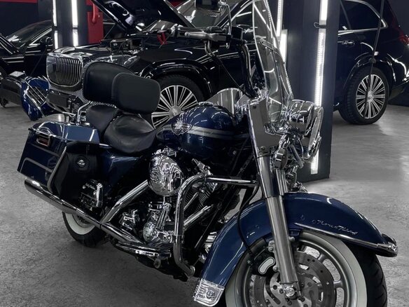 2003 Harley-Davidson Road King, синий, 1300000 рублей - вид 1